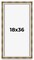Panoramic Shadow Box 1.75" Deep Silver Frame - UV Acrylic, Backing, Hanging Hardware